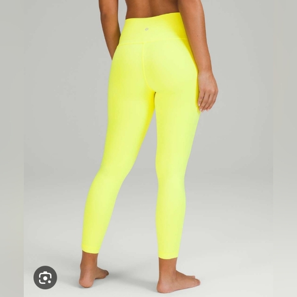 Lululemon Athletica Leggings Neon Yellow 😍🔥 - Picture 5 of 9